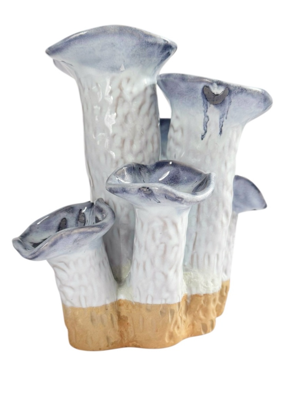 Handmade Glazed Stoneware Tulipiere Vase - Picture 5 of 9